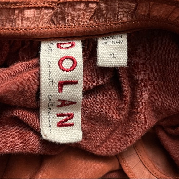 ANTHROPOLOGIE DOLAN Marilyn Left Coast Collection Top  Sz XL In Rust - Picture 8 of 10